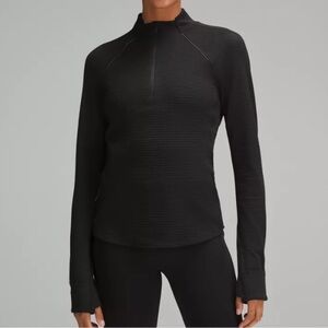 Lululemon || Ventscape Half-Zip Long-Sleeve Shirt || Size 0 || Black || NWT
